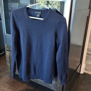 Bloomingdale’s Cashmere Crewneck Sweater, Navy, Medium